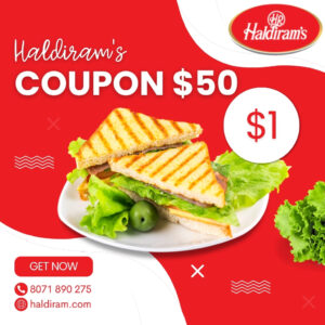 Haldiram's Coupon $50